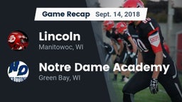 Recap: Lincoln  vs. Notre Dame Academy 2018