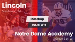 Matchup: Lincoln  vs. Notre Dame Academy 2019