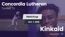 Matchup: Concordia Lutheran vs. Kinkaid  2016