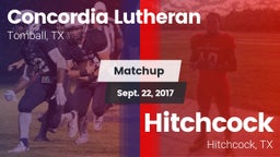 Matchup: Concordia Lutheran vs. Hitchcock  2017