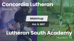 Matchup: Concordia Lutheran vs. Lutheran South Academy 2017