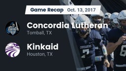 Recap: Concordia Lutheran  vs. Kinkaid  2017