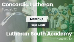 Matchup: Concordia Lutheran vs. Lutheran South Academy 2018