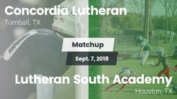 Matchup: Concordia Lutheran vs. Lutheran South Academy 2018