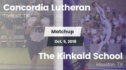 Matchup: Concordia Lutheran vs. The Kinkaid School 2018