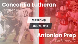 Matchup: Concordia Lutheran vs. Antonian Prep  2018