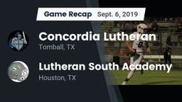 Recap: Concordia Lutheran  vs. Lutheran South Academy 2019