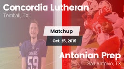 Matchup: Concordia Lutheran vs. Antonian Prep  2019