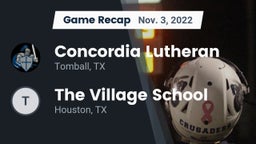 Recap: Concordia Lutheran  vs. The Village School 2022