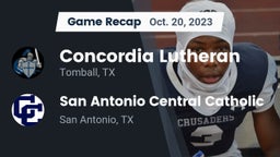 Recap: Concordia Lutheran  vs. San Antonio Central Catholic  2023