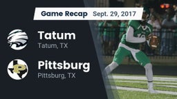 Recap: Tatum  vs. Pittsburg  2017