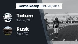 Recap: Tatum  vs. Rusk  2017
