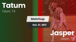 Matchup: Tatum  vs. Jasper  2017