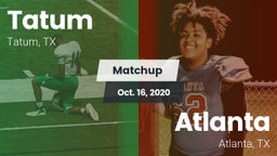 Matchup: Tatum  vs. Atlanta  2020