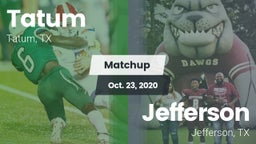 Matchup: Tatum  vs. Jefferson  2020