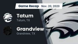 Recap: Tatum  vs. Grandview  2020