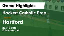 Hackett Catholic Prep vs Hartford Game Highlights - Dec 13, 2016