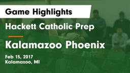 Hackett Catholic Prep vs Kalamazoo Phoenix Game Highlights - Feb 15, 2017