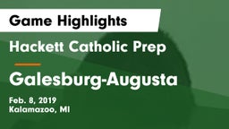 Hackett Catholic Prep vs Galesburg-Augusta  Game Highlights - Feb. 8, 2019