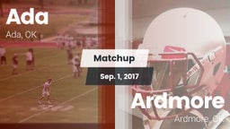 Matchup: Ada  vs. Ardmore  2017