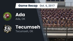 Recap: Ada  vs. Tecumseh  2017