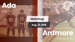 Matchup: Ada  vs. Ardmore  2018