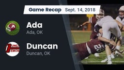 Recap: Ada  vs. Duncan  2018