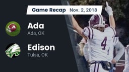 Recap: Ada  vs. Edison  2018
