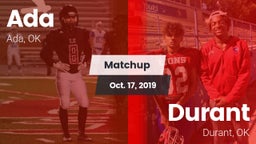 Matchup: Ada  vs. Durant  2019