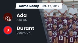 Recap: Ada  vs. Durant  2019