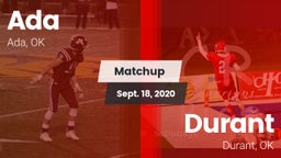 Matchup: Ada  vs. Durant  2020