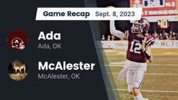 Recap: Ada  vs. McAlester  2023
