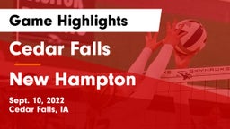 Cedar Falls  vs New Hampton  Game Highlights - Sept. 10, 2022