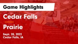 Cedar Falls  vs Prairie  Game Highlights - Sept. 20, 2022