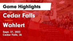 Cedar Falls  vs Wahlert  Game Highlights - Sept. 27, 2022
