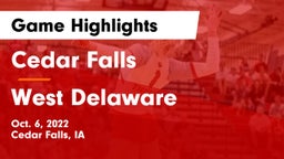 Cedar Falls  vs West Delaware  Game Highlights - Oct. 6, 2022