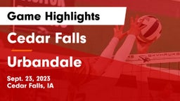 Cedar Falls  vs Urbandale  Game Highlights - Sept. 23, 2023