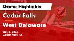 Cedar Falls  vs West Delaware  Game Highlights - Oct. 5, 2023