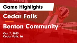 Cedar Falls  vs Benton Community Game Highlights - Oct. 7, 2023