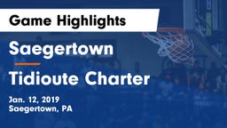 Saegertown  vs Tidioute Charter Game Highlights - Jan. 12, 2019