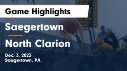 Saegertown  vs North Clarion Game Highlights - Dec. 3, 2023