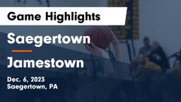 Saegertown  vs Jamestown  Game Highlights - Dec. 6, 2023