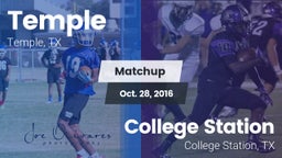 Matchup: Temple  vs. College Station  2016