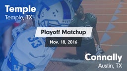 Matchup: Temple  vs. Connally  2016