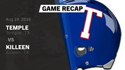 Recap: Temple  vs. Killeen  2016