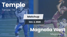 Matchup: Temple  vs. Magnolia West  2020