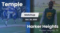 Matchup: Temple  vs. Harker Heights  2020