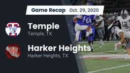 Recap: Temple  vs. Harker Heights  2020