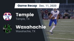 Recap: Temple  vs. Waxahachie  2020