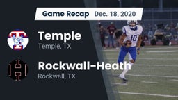 Recap: Temple  vs. Rockwall-Heath  2020